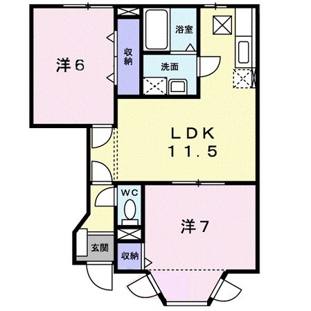 ニュークレストール舞の物件間取画像